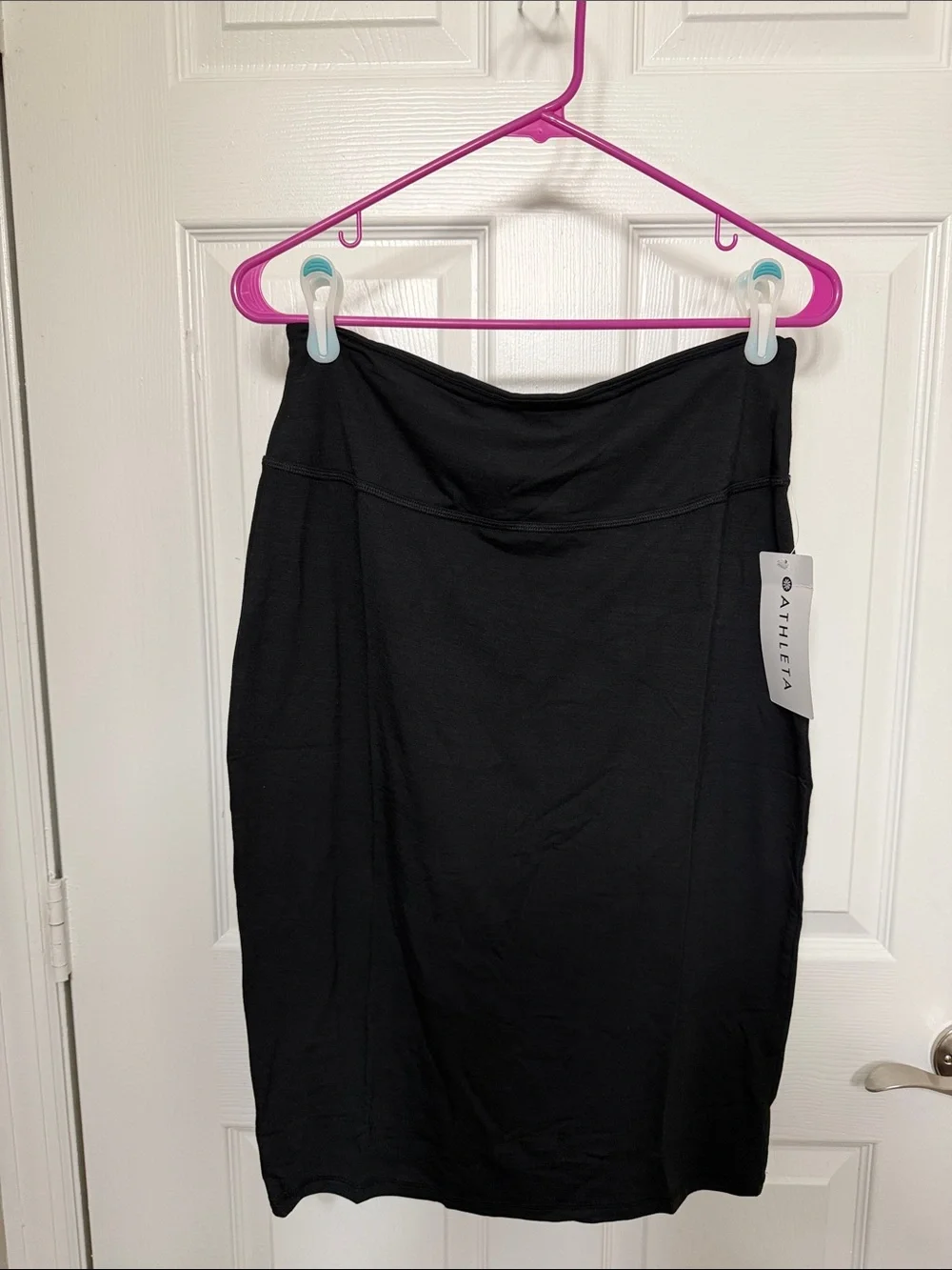 Athleta Black Pencil Skirt with Smooth Waistband